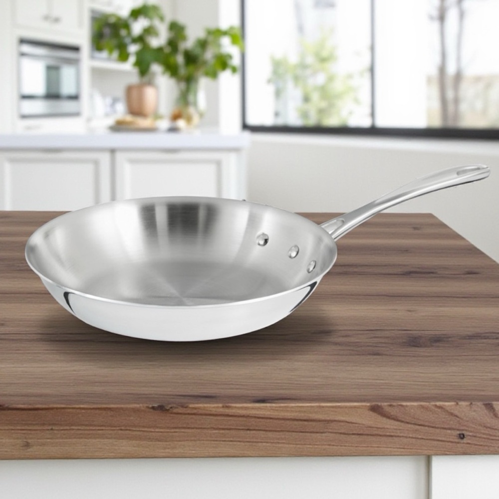 Calphalon Silver Triply Stainless Steel Fry Pan 8” NWT